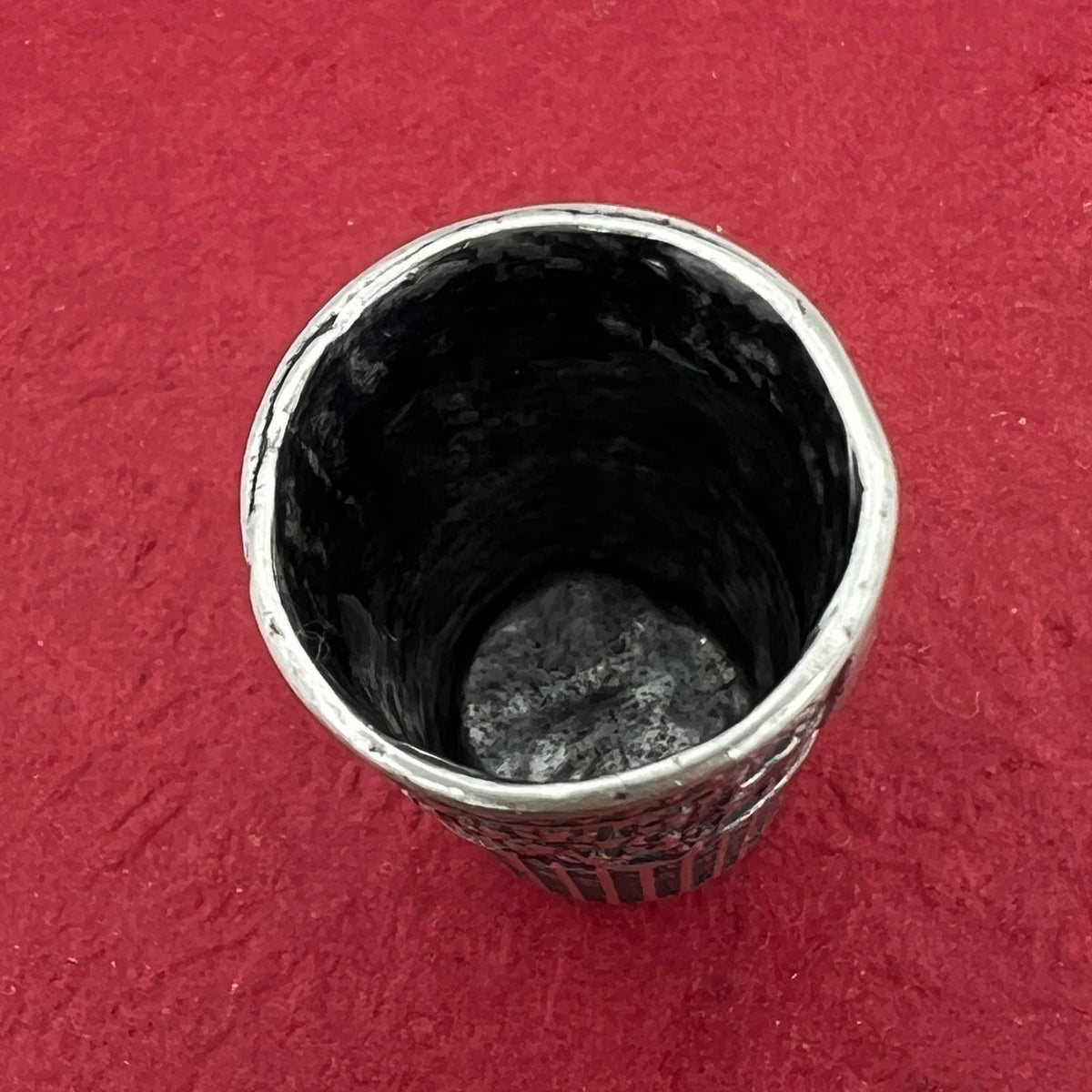Antico Ditale in Argento 800 per cucire da cucito Sarta o Collezione con cuori Categoria  Sheffield & Argento