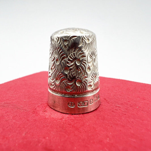 Antico Ditale in Argento 925 per cucire da cucito Sarta Collezione anno 1911 Categoria  Sheffield & Argento