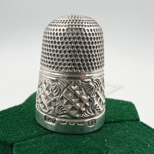 Antico Ditale in Argento 925 Sterling per cucire da cucito Sarta o Collezione 11 Categoria  Sheffield & Argento