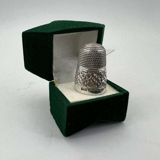 Antico Ditale in Argento 925 Sterling per cucire da cucito Sarta o Collezione 11 Categoria  Sheffield & Argento