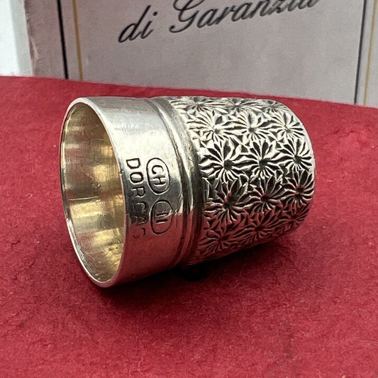 Antico Ditale in Argento 925 Sterling per cucire da cucito Sarta o Collezione 11 Categoria  Sheffield & Argento