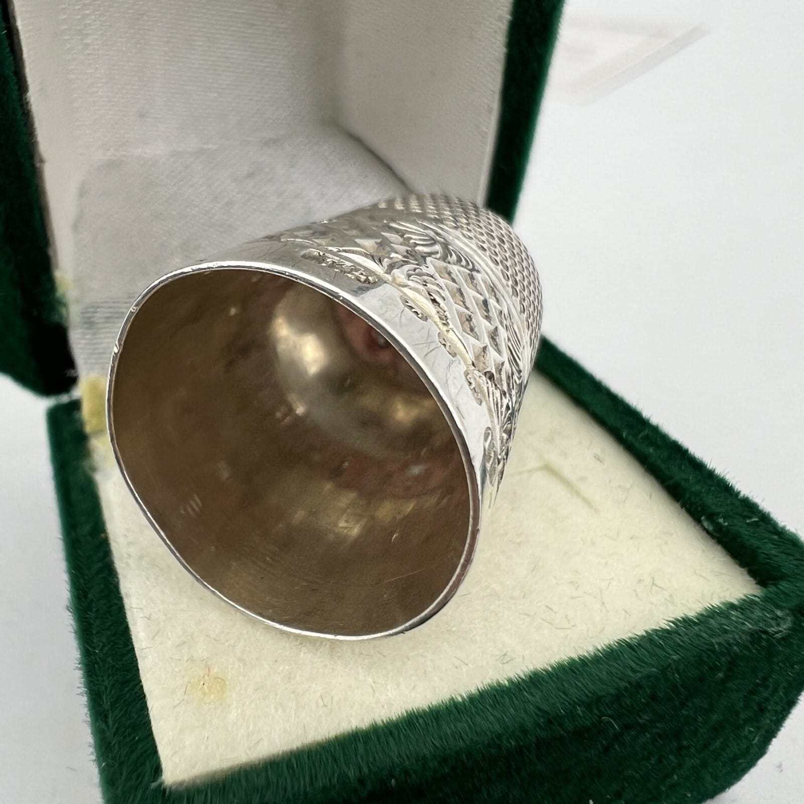 Antico Ditale in Argento 925 Sterling per cucire da cucito Sarta o Collezione 11 Categoria  Sheffield & Argento