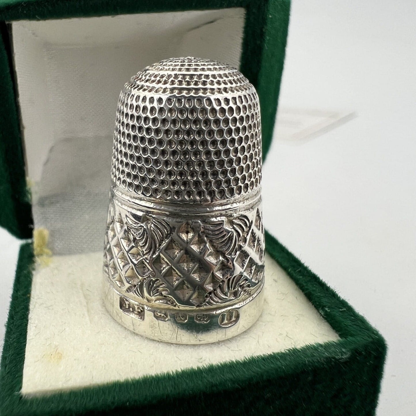 Antico Ditale in Argento 925 Sterling per cucire da cucito Sarta o Collezione 11 Categoria  Sheffield & Argento