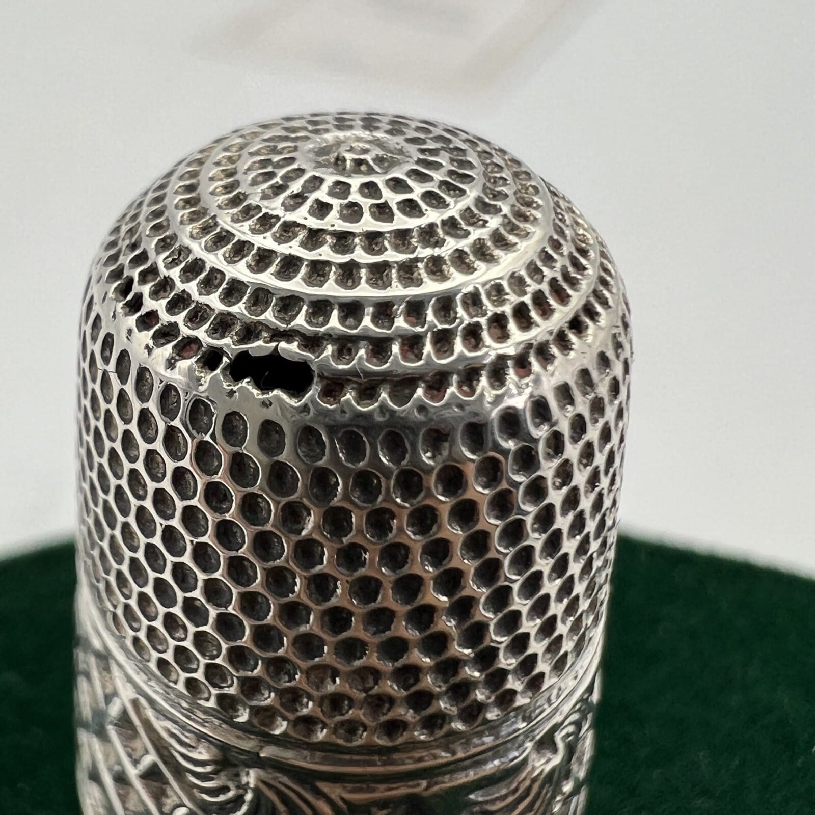 Antico Ditale in Argento 925 Sterling per cucire da cucito Sarta o Collezione 11 Categoria  Sheffield & Argento