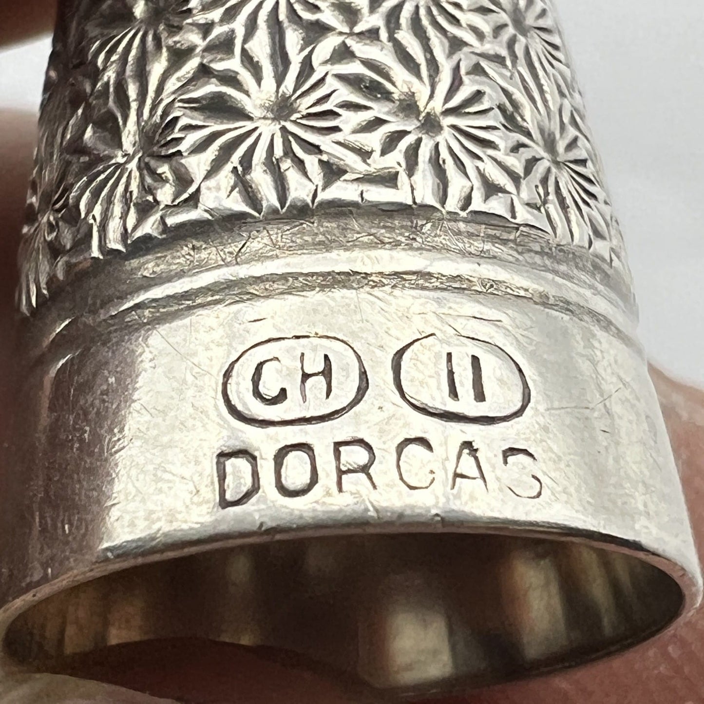 Antico Ditale in Argento 925 Sterling per cucire da cucito Sarta o Collezione 11 Categoria  Sheffield & Argento