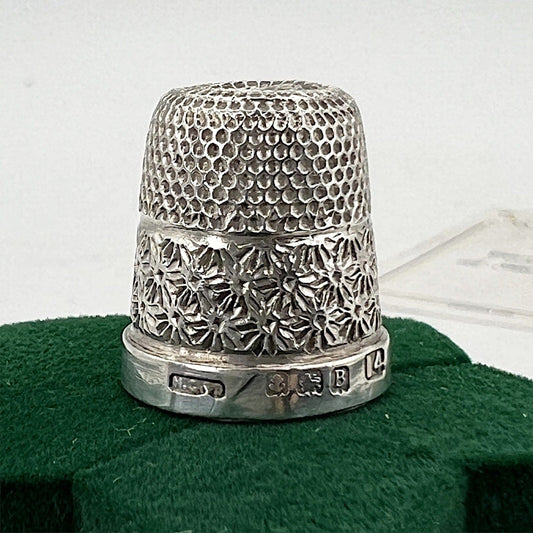 Antico Ditale in Argento 925 Sterling per cucire da cucito Sarta o Collezione 14 Categoria  Sheffield & Argento