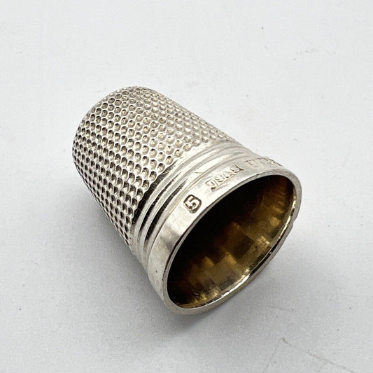 Antico Ditale in Argento 925 Sterling per cucire da cucito Sarta o Collezione 5 Categoria  Sheffield & Argento