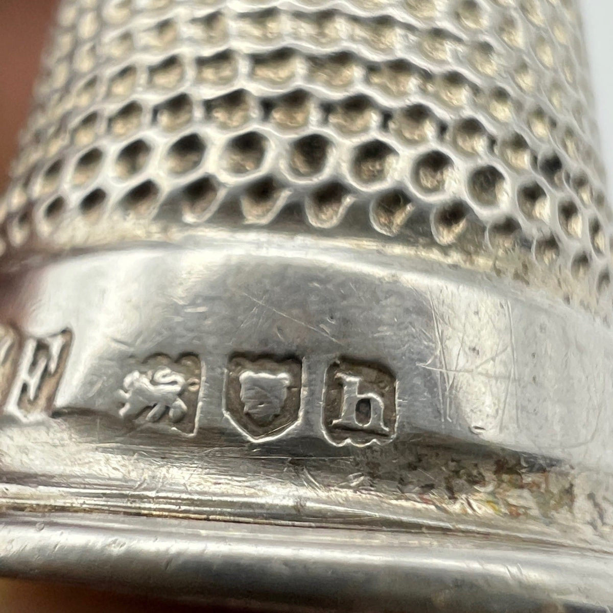 Antico Ditale in Argento 925 Sterling per cucire da cucito Sarta o Collezione 8 Categoria  Sheffield & Argento