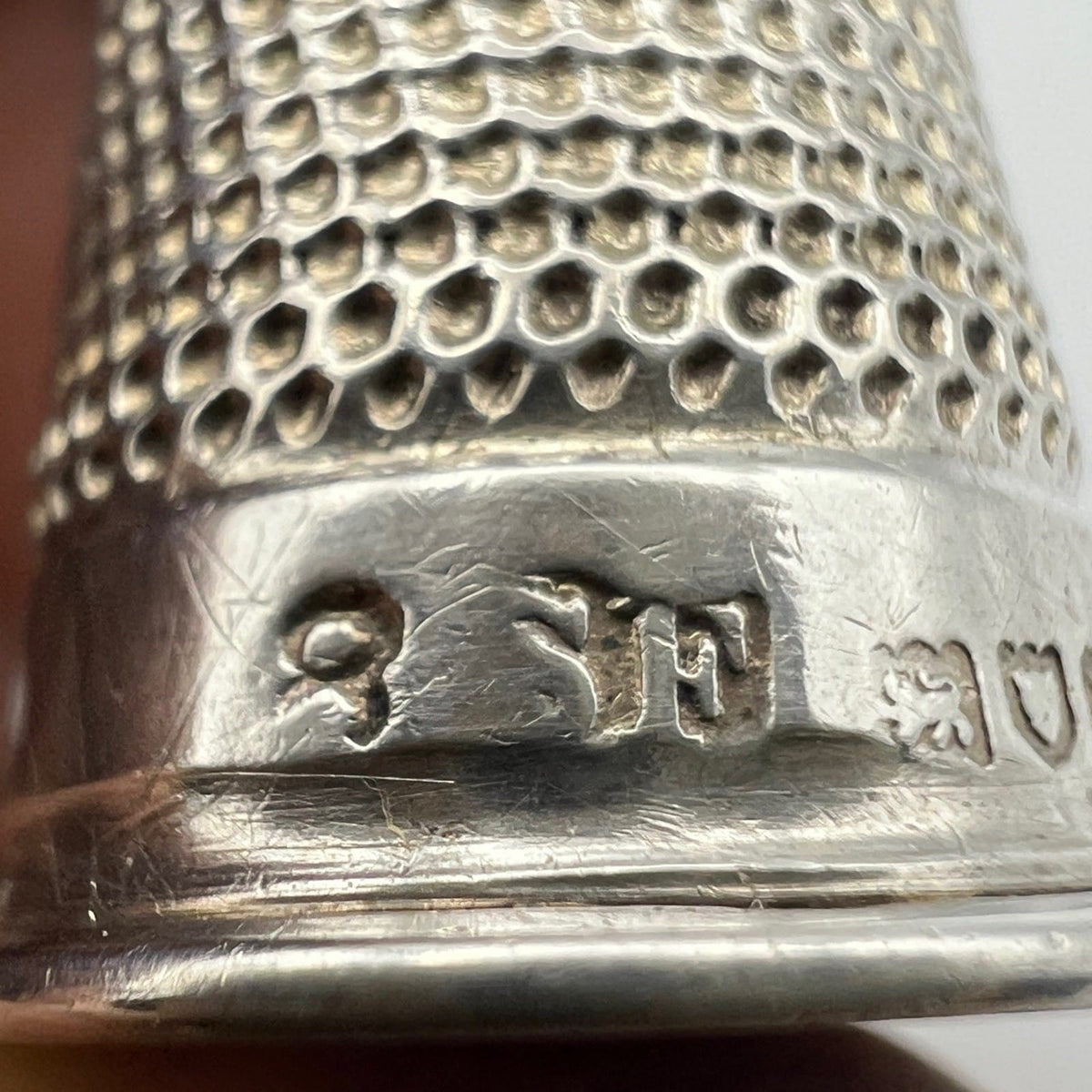 Antico Ditale in Argento 925 Sterling per cucire da cucito Sarta o Collezione 8 Categoria  Sheffield & Argento
