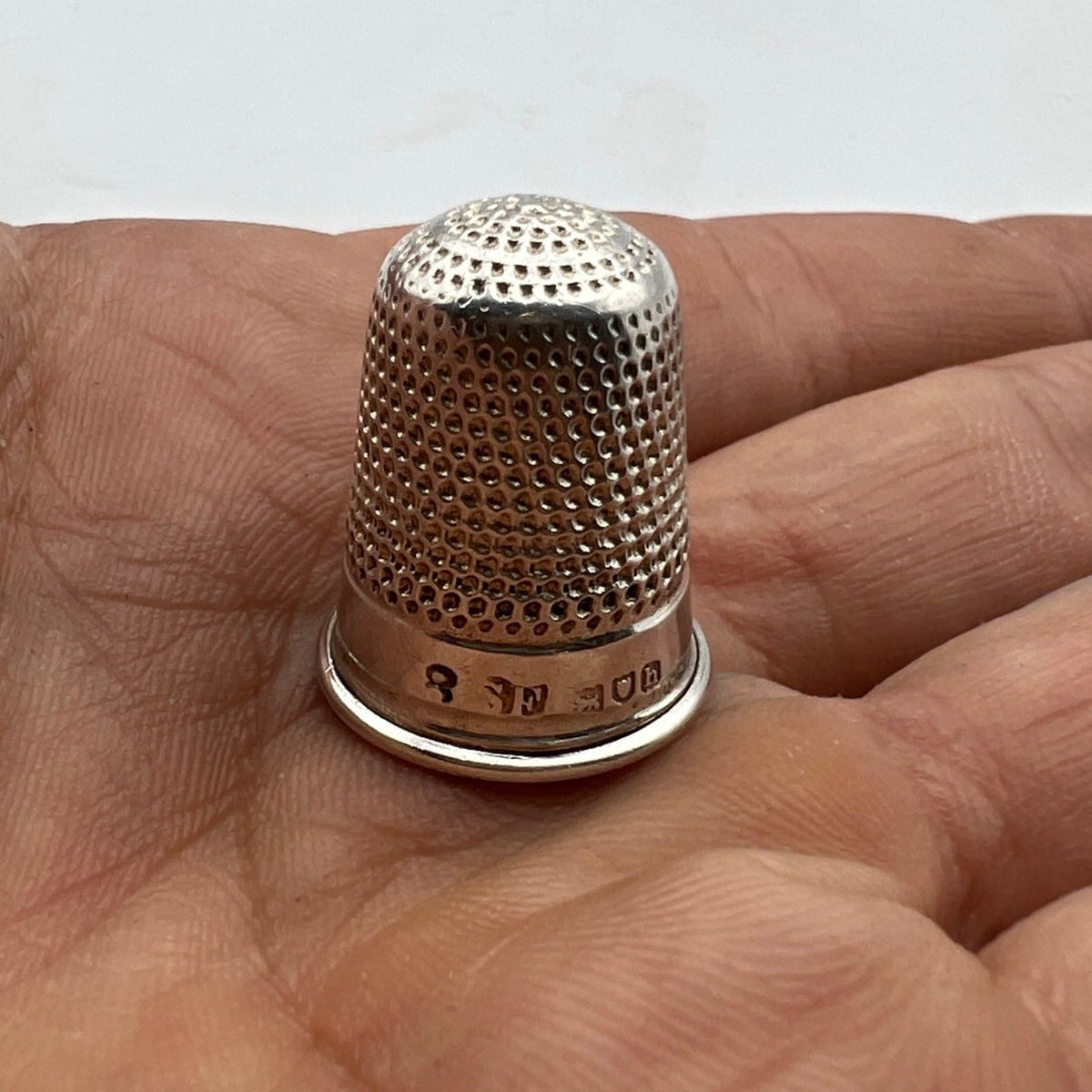 Antico Ditale in Argento 925 Sterling per cucire da cucito Sarta o Collezione 8 Categoria  Sheffield & Argento