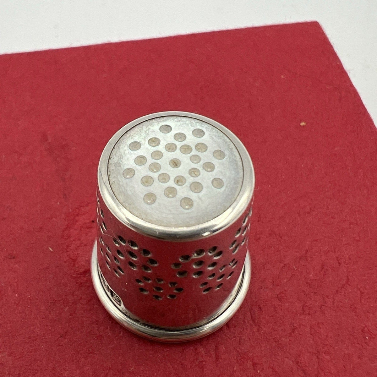 Antico Ditale in Argento 925 Sterling per cucire da cucito Sarta o Collezione XX Categoria  Sheffield & Argento