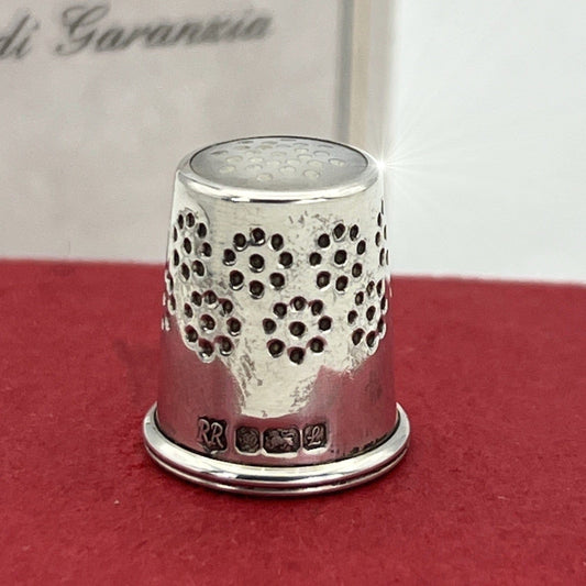 Antico Ditale in Argento 925 Sterling per cucire da cucito Sarta o Collezione XX Categoria  Sheffield & Argento