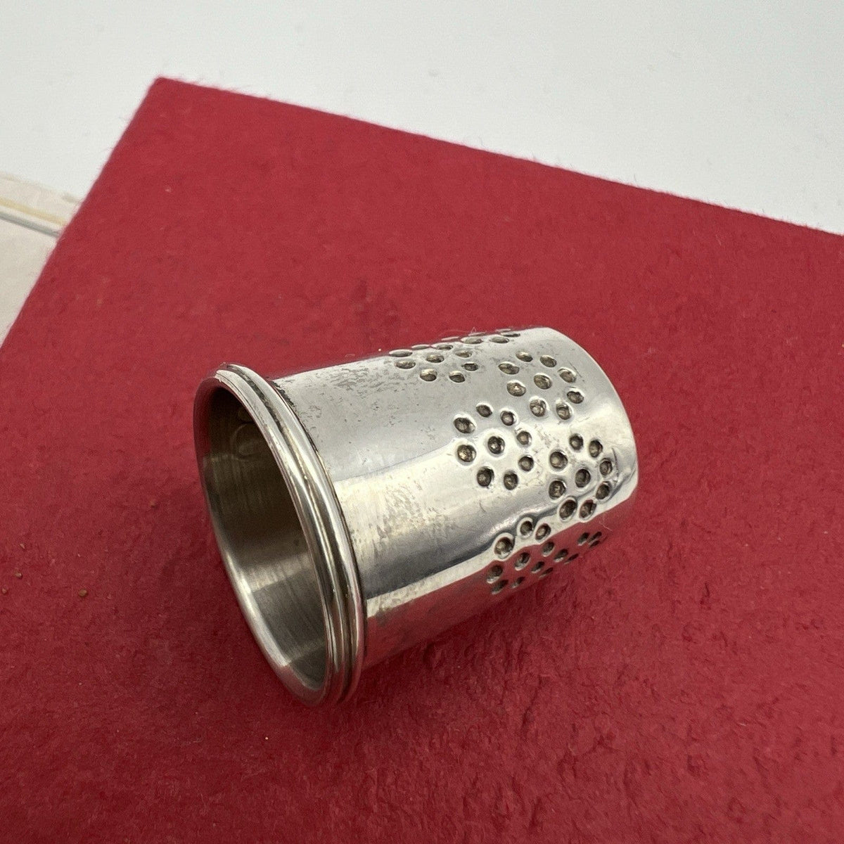 Antico Ditale in Argento 925 Sterling per cucire da cucito Sarta o Collezione XX Categoria  Sheffield & Argento
