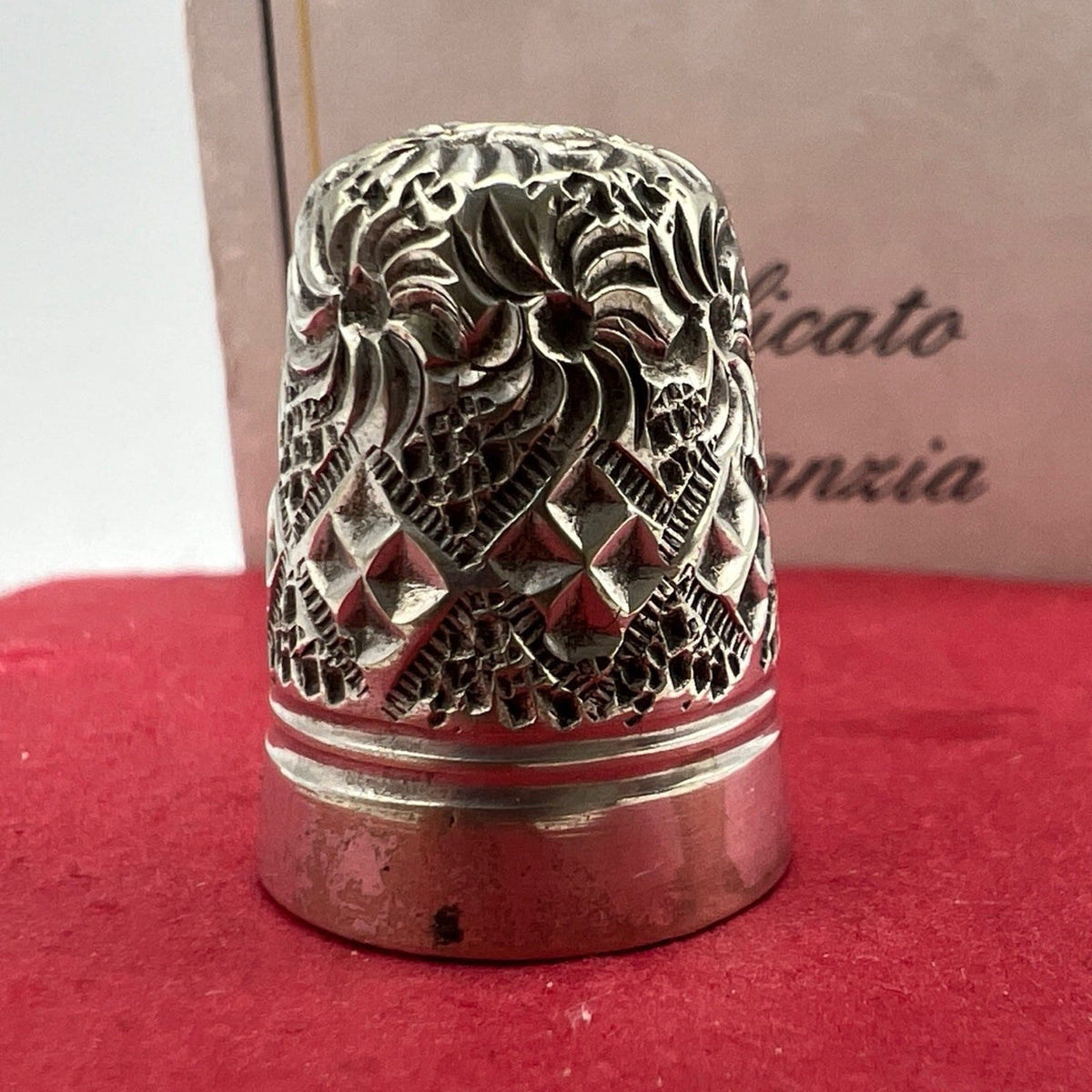 Antico Ditale Lavorato in Argento Sterling per cucire da cucito Sarta Collezione Categoria  Sheffield & Argento