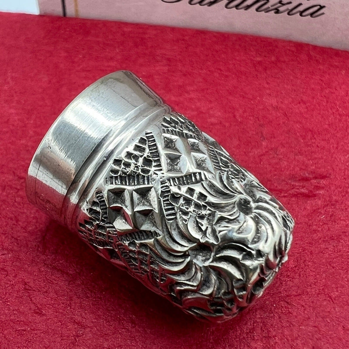 Antico Ditale Lavorato in Argento Sterling per cucire da cucito Sarta Collezione Categoria  Sheffield & Argento