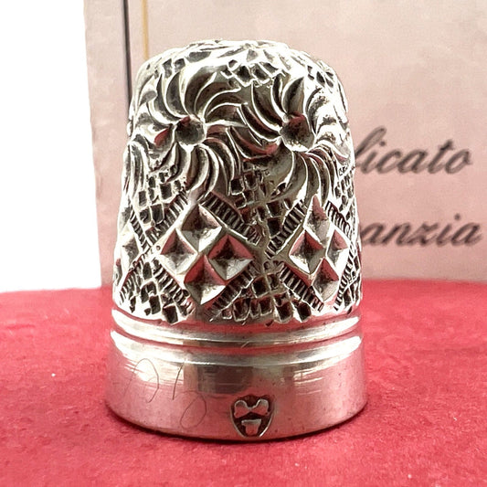 Antico Ditale Lavorato in Argento Sterling per cucire da cucito Sarta Collezione Categoria  Sheffield & Argento