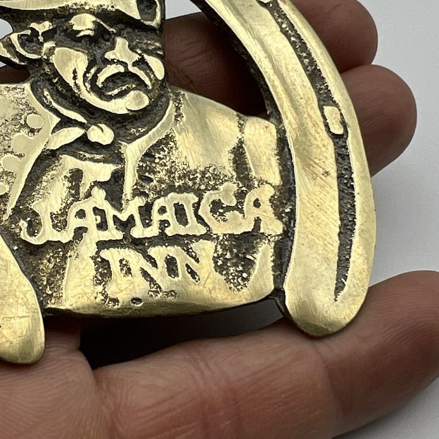 Antico fregio in ottone bronzo decorativo Finimento epoca Pirata Jamaica INN Categoria  Finimenti per cavalli