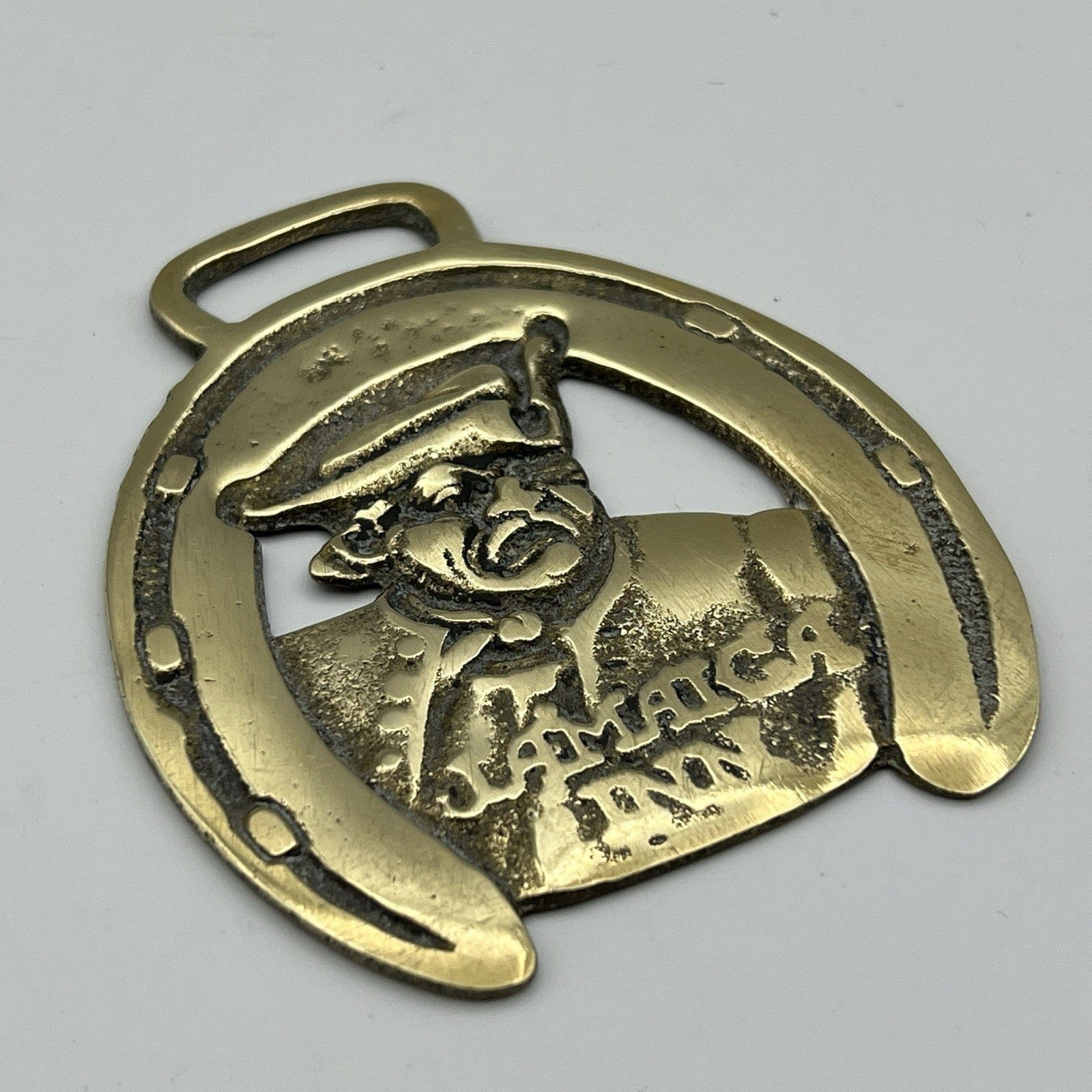 Antico fregio in ottone bronzo decorativo Finimento epoca Pirata Jamaica INN Categoria  Finimenti per cavalli