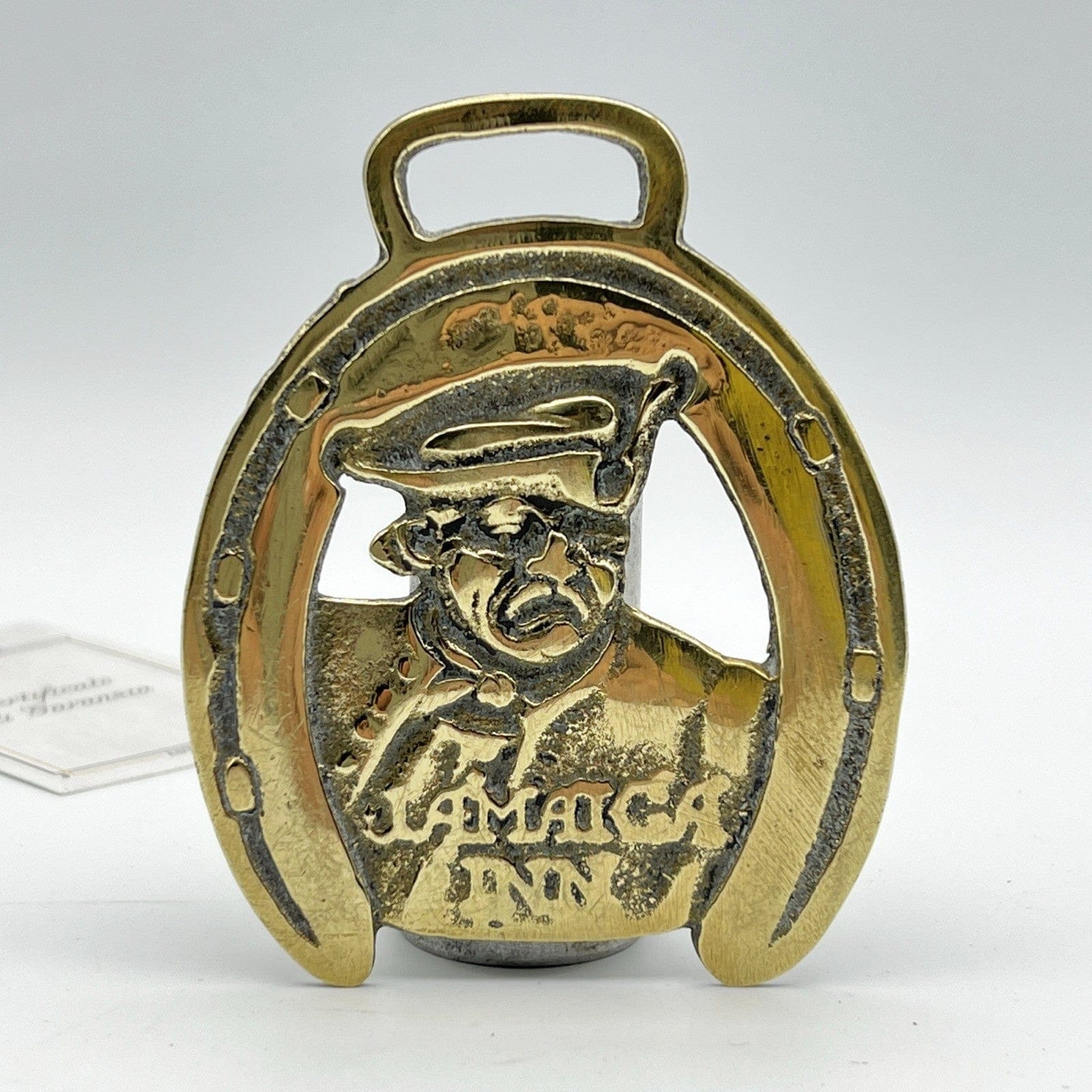 Antico fregio in ottone bronzo decorativo Finimento epoca Pirata Jamaica INN Categoria  Finimenti per cavalli