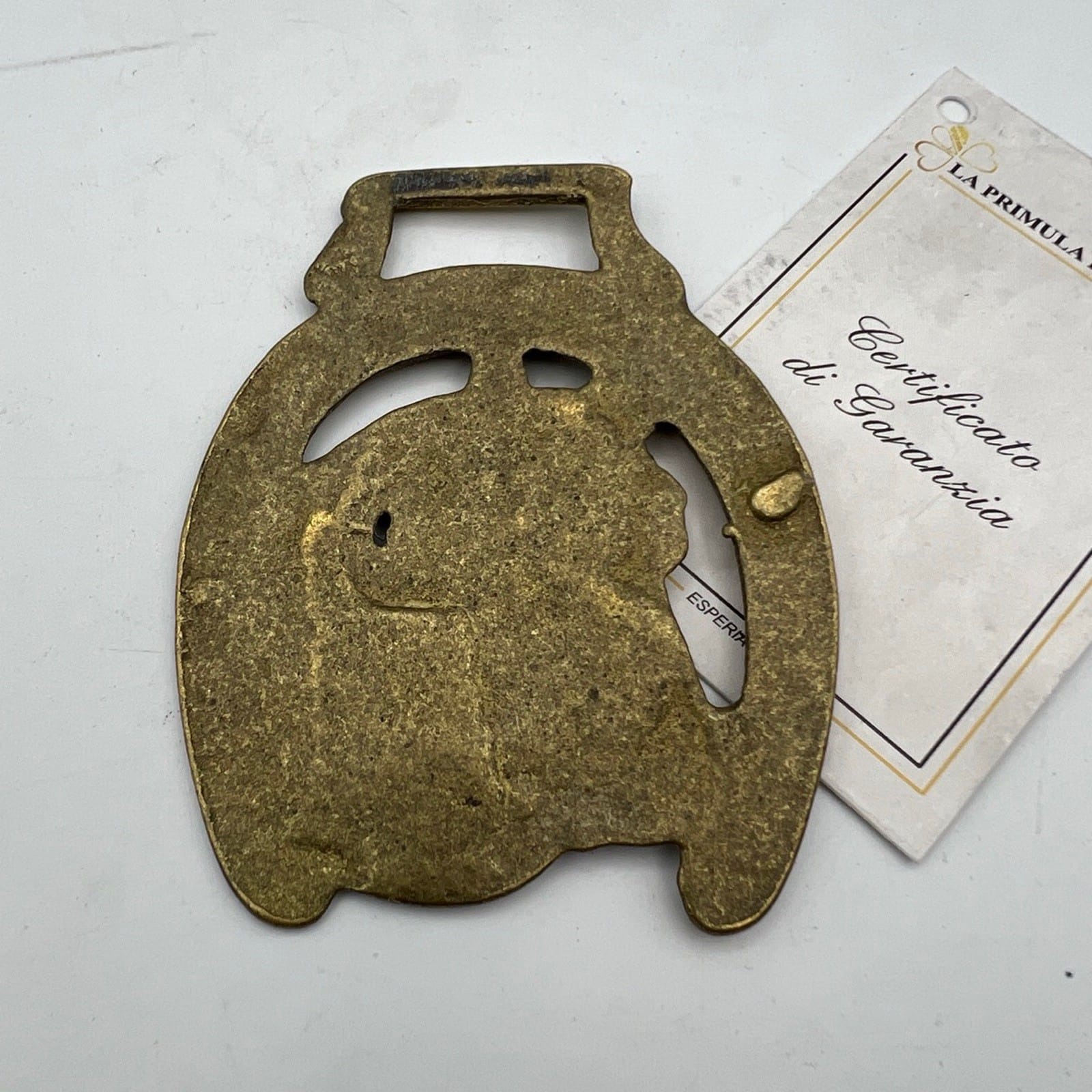 Antico fregio medaglione in ottone bronzo decorazione Finimento per Cavallo Categoria  Finimenti per cavalli