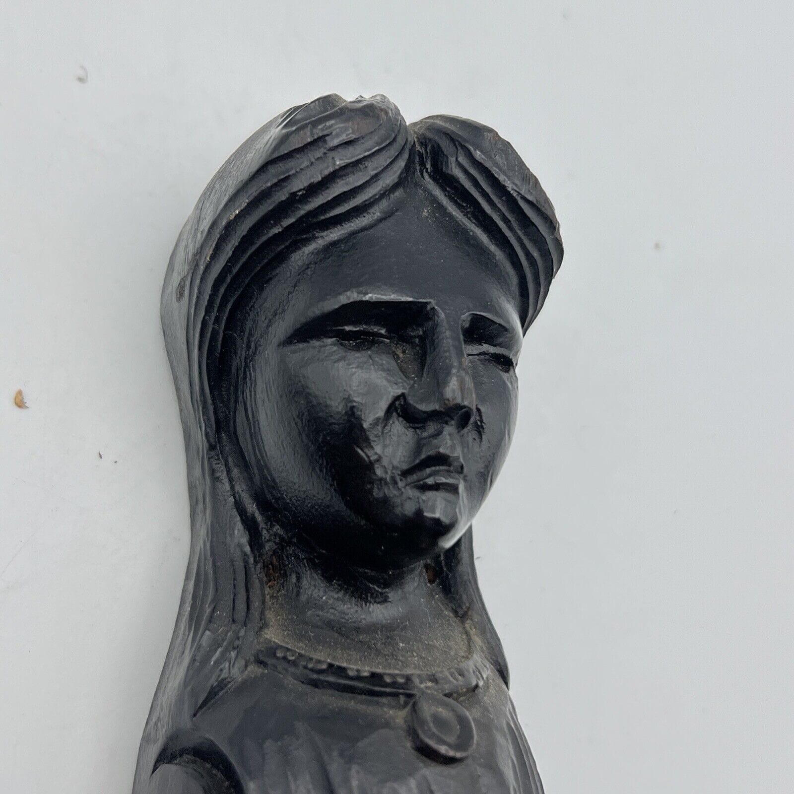 Antico intaglio decorativo Fregio in legno con volto di donna d' epoca 800 art 3 Categoria  Cimase-Fregi-Intagli in legno