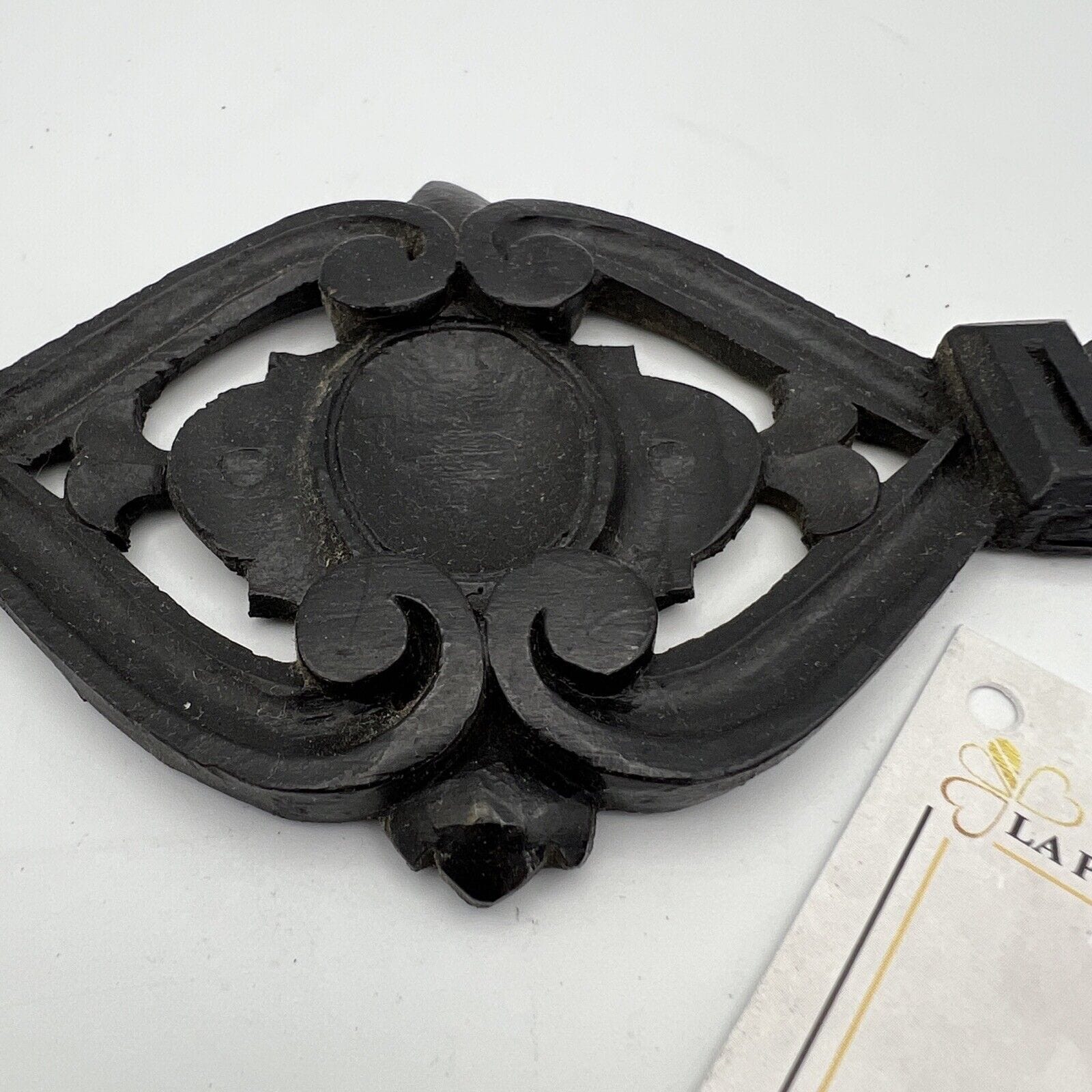 Antico intaglio elemento decorativo Fregio in legno nero d' epoca 800 restauro Categoria  Cimase-Fregi-Intagli in legno