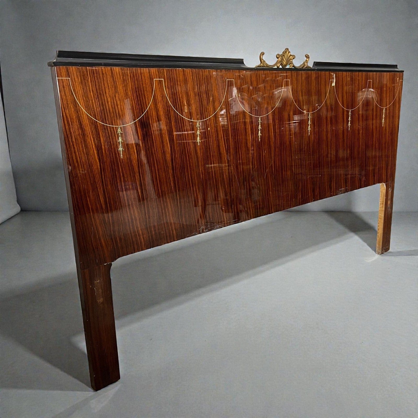 Antico Letto Matrimoniale anni 50 in stile Buffa Paolo Modernariato Mid Century Categoria  Letti & Testate