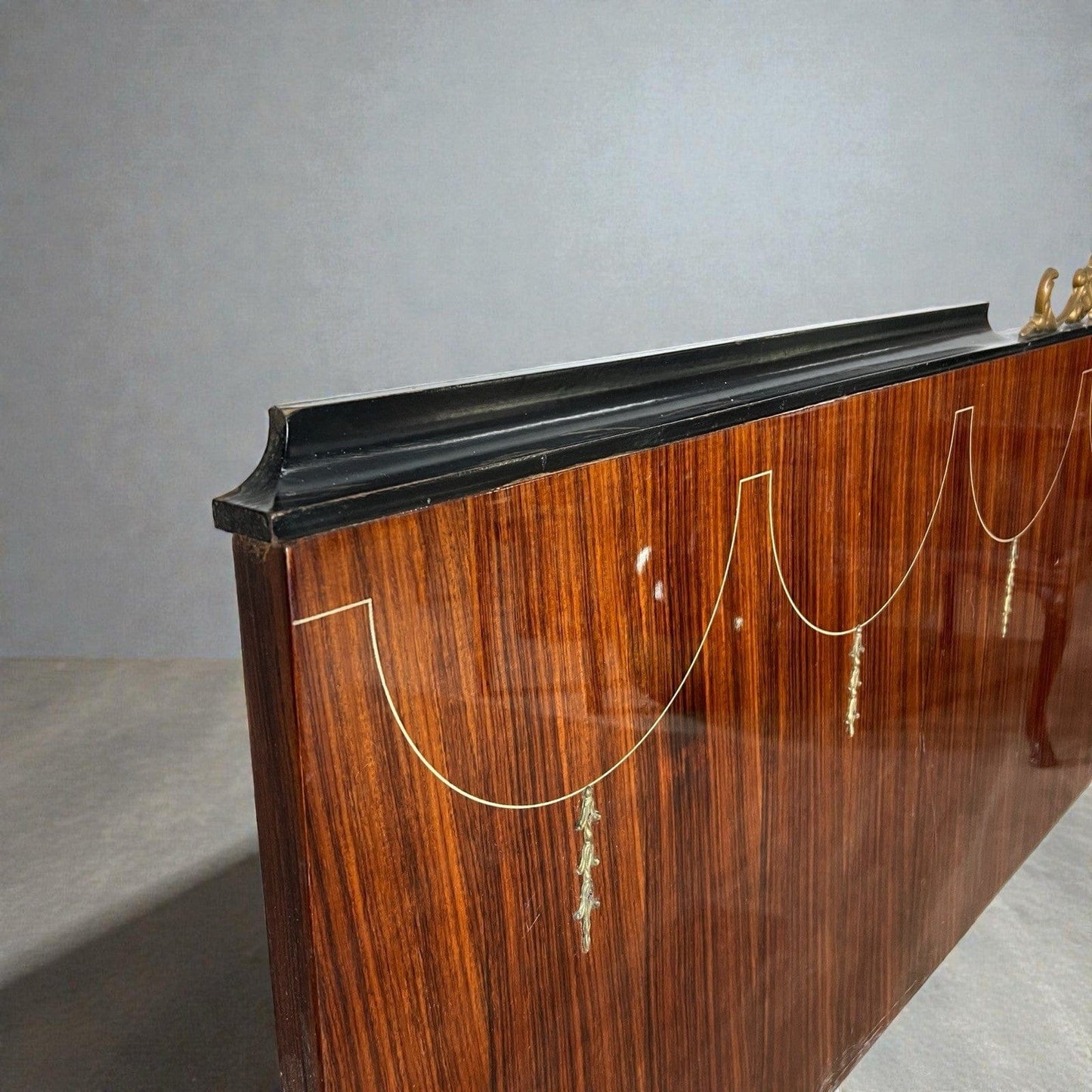 Antico Letto Matrimoniale anni 50 in stile Buffa Paolo Modernariato Mid Century Categoria  Letti & Testate