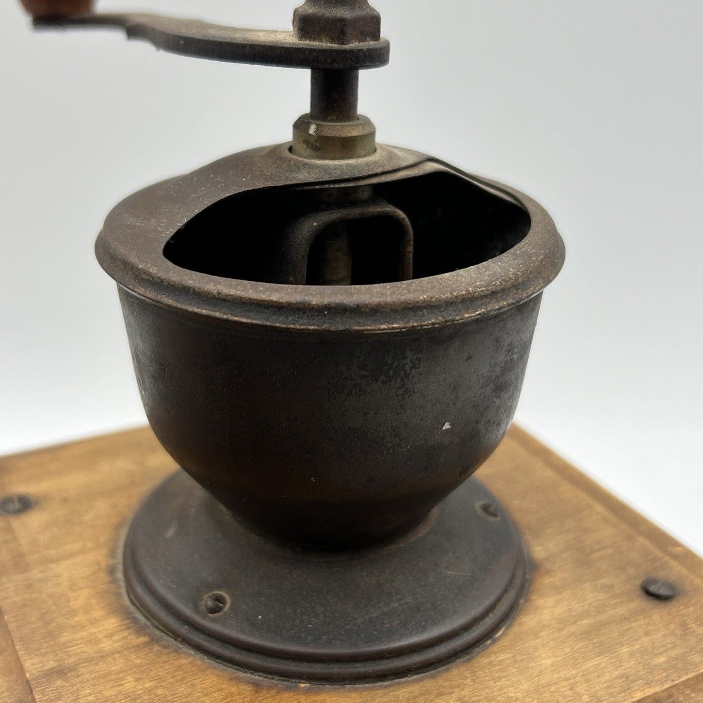 Antico Macinino macina Caffe in legno Vintage con cassetto e manovella Manuale Categoria  Attrezzi e Strumenti