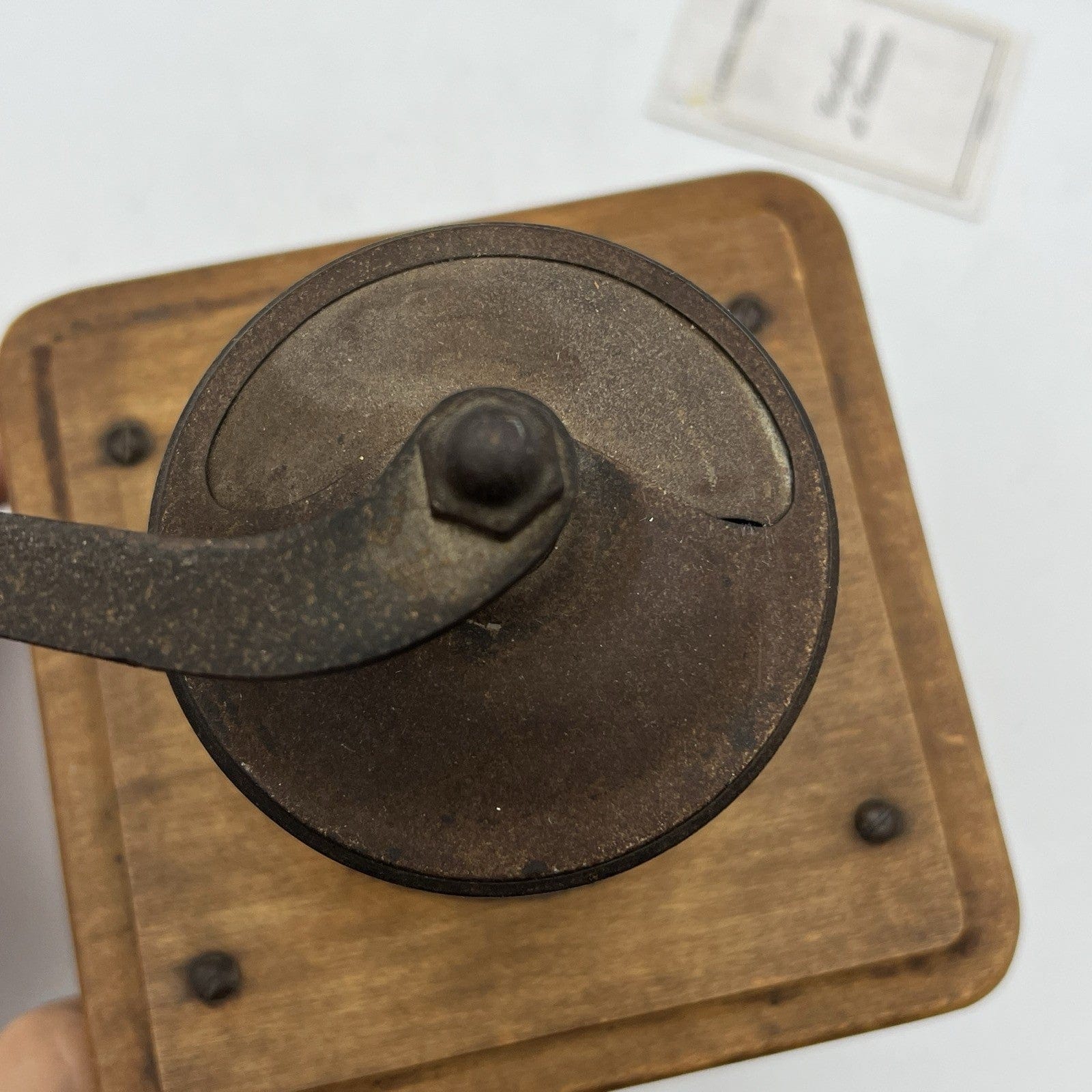 Antico Macinino macina Caffe in legno Vintage con cassetto e manovella Manuale Categoria  Attrezzi e Strumenti