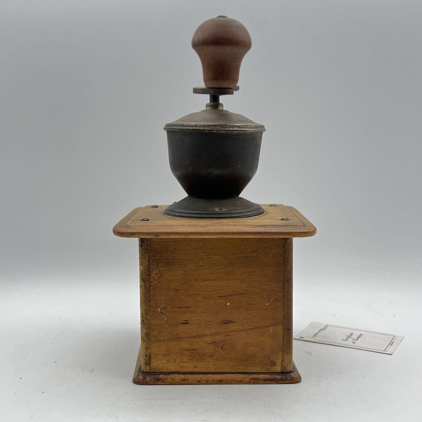 Antico Macinino macina Caffe in legno Vintage con cassetto e manovella Manuale Categoria  Attrezzi e Strumenti