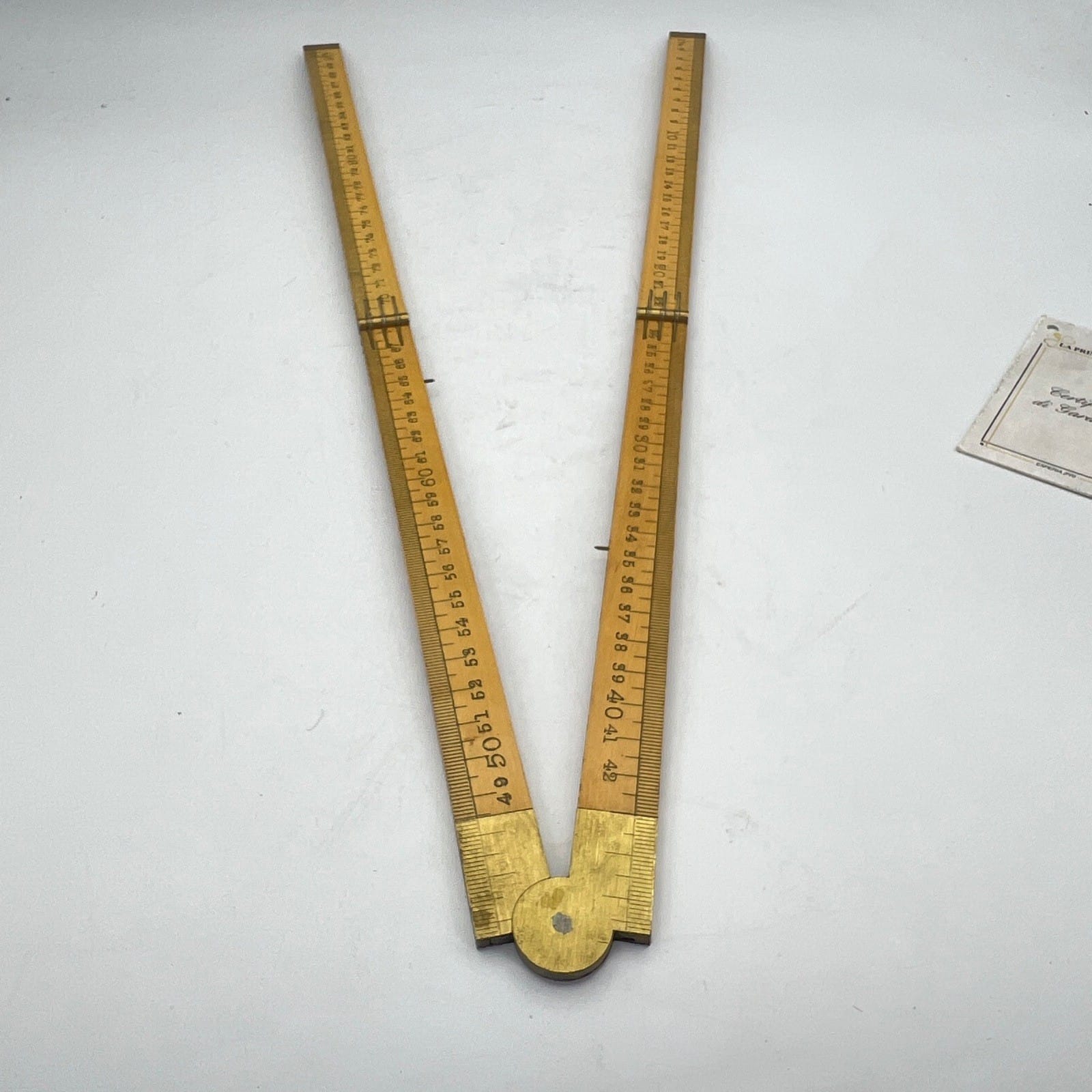 Antico metro in legno richiudibile pieghevole inglese vecchio Vintage Centimetro Categoria  Attrezzi e Strumenti