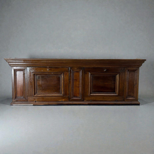 Antico Mobile pensile a sospensione in stile rustico a 2 ante epoca 800 italiano Categoria  Vetrine