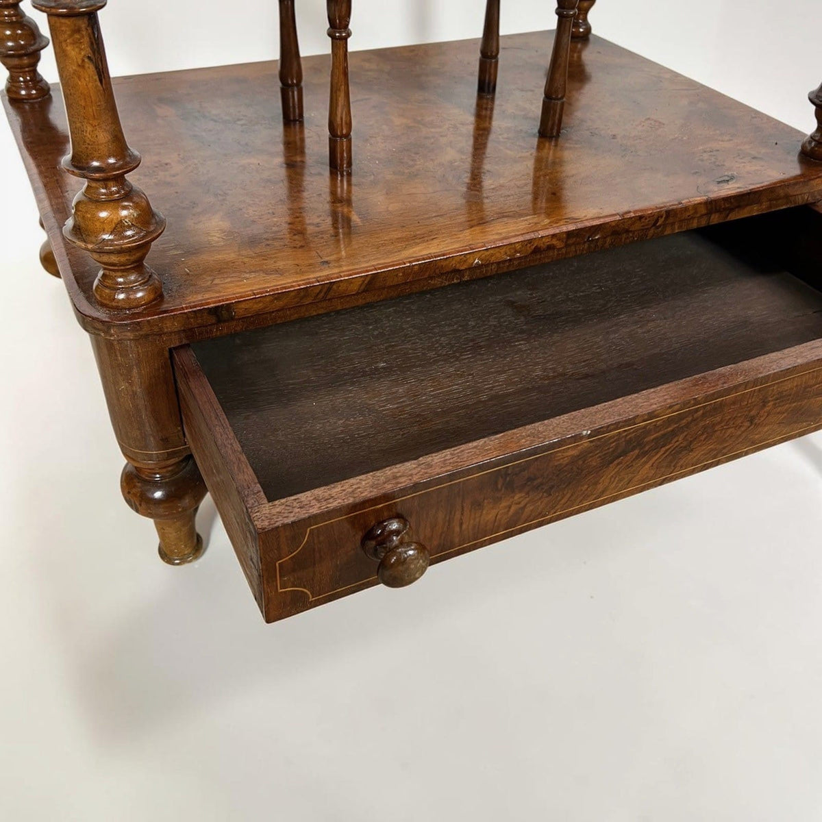 Antico Mobiletto Canterbury Porta Riviste Spartiti Musicali epoca '800 Inglese Categoria  Vetrine