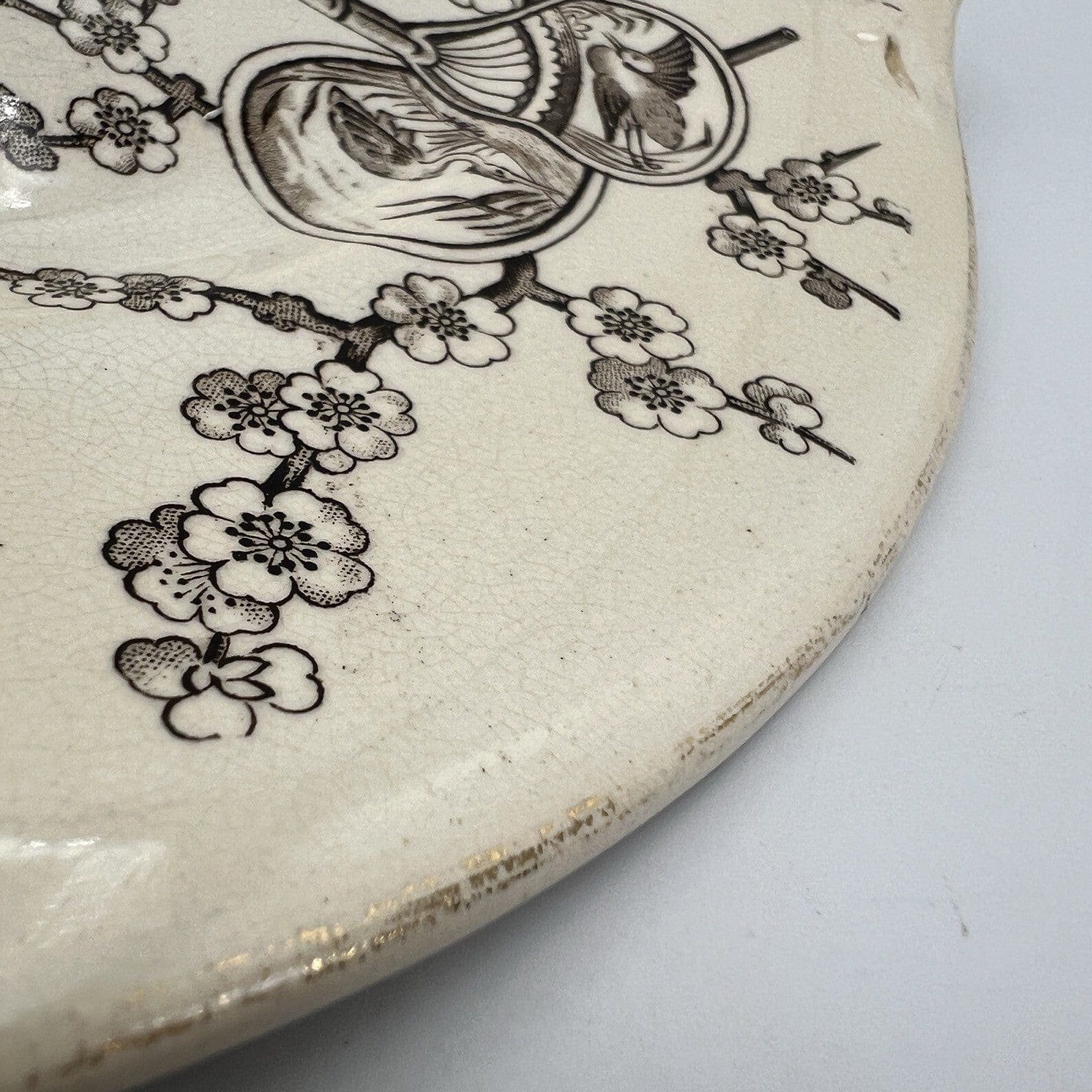 Antico Piatto in ceramica Terraglia Vassoio Inglese epoca '800 da portata Categoria  Piatti Vassoio