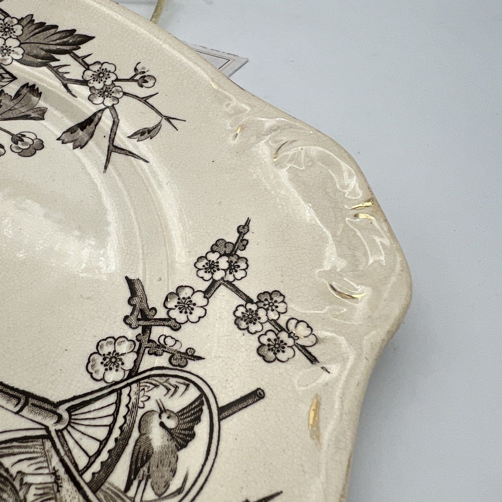 Antico Piatto in ceramica Terraglia Vassoio Inglese epoca '800 da portata Categoria  Piatti Vassoio