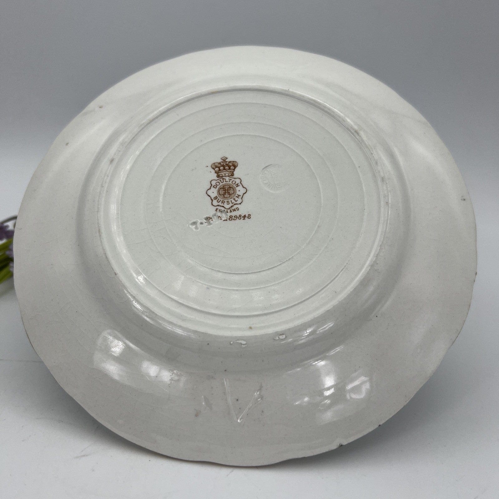 Antico piatto in porcellana Inglese Re Edoardo VII Casa Reale commemorativo 1902 Categoria  Arte e antiquariato:Porcellana e ceramica:Altro porcellana e ceramica