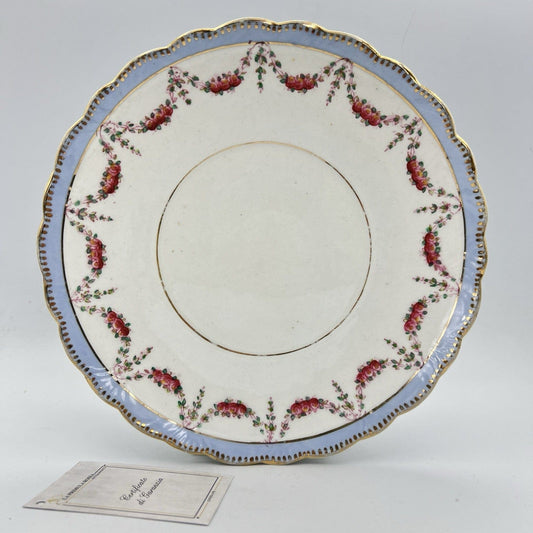 Antico Piatto inglese in porcellana Vecchio piatto piano epoca 800 anno 1892 Categoria  Piatti e Piattini