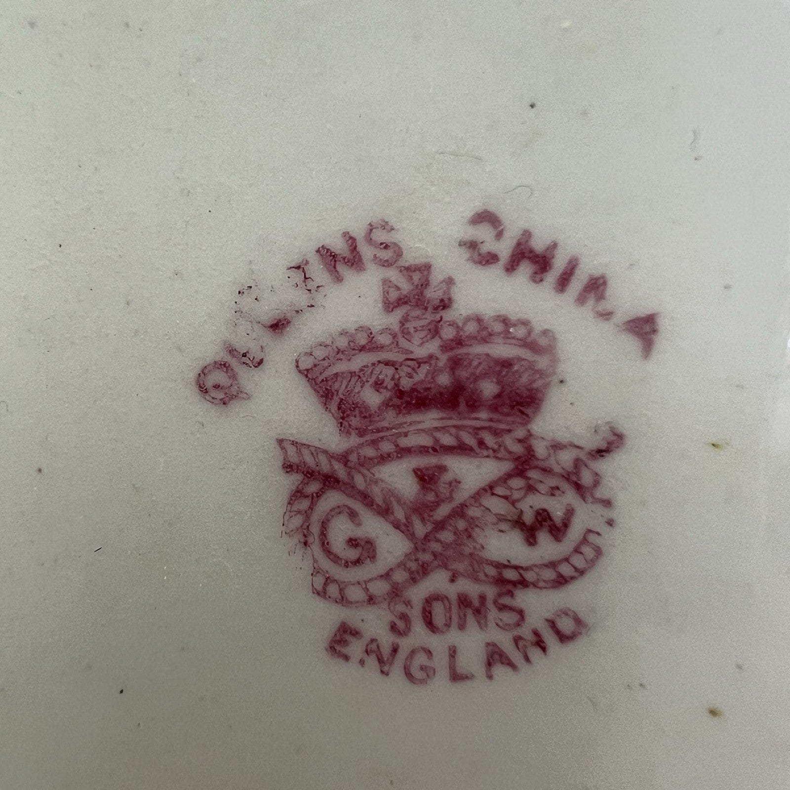 Antico Piatto inglese in porcellana Vecchio piatto piano epoca 800 anno 1892 Categoria  Piatti e Piattini