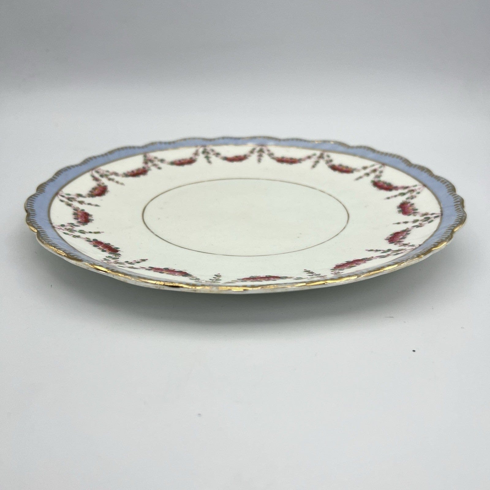 Antico Piatto inglese in porcellana Vecchio piatto piano epoca 800 anno 1892 Categoria  Piatti e Piattini