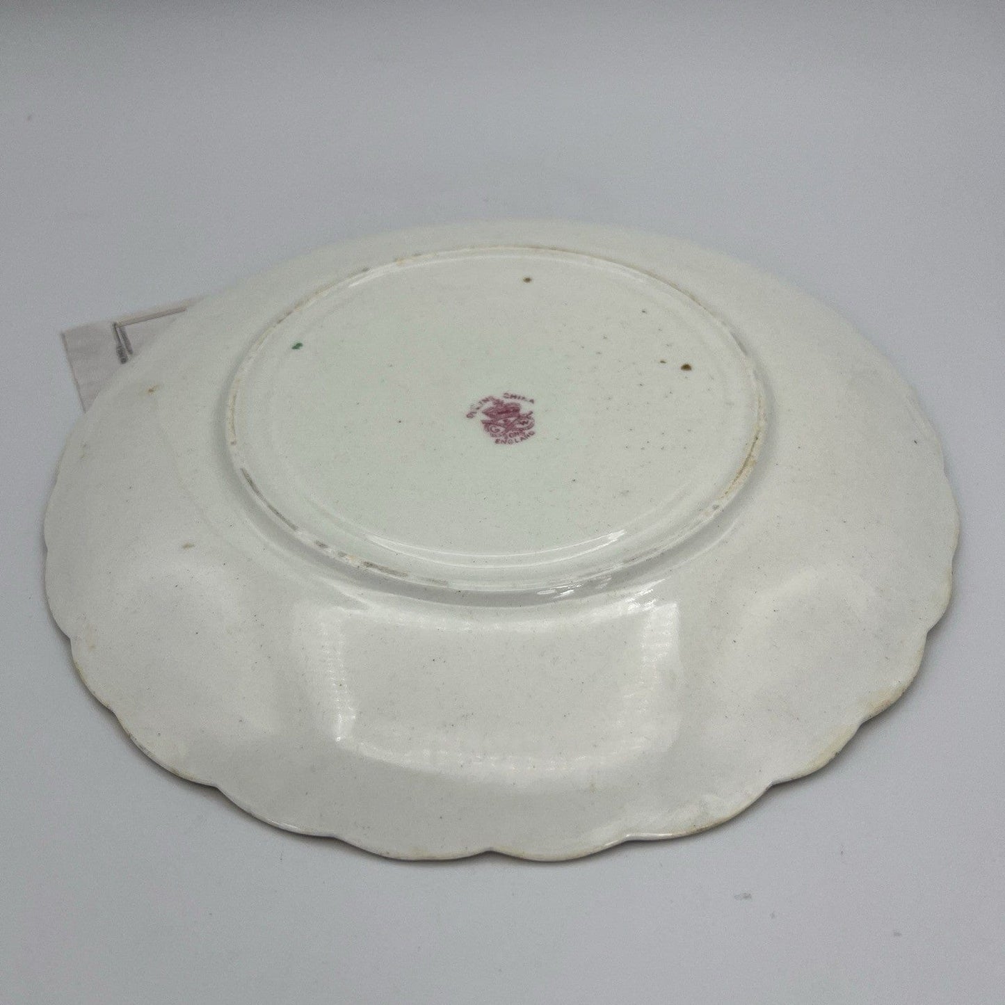 Antico Piatto inglese in porcellana Vecchio piatto piano epoca 800 anno 1892 Categoria  Piatti e Piattini