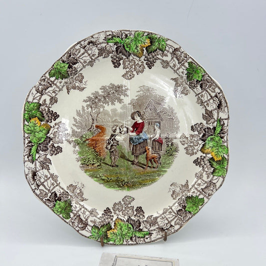 Antico Piatto Vassoio inglese Copeland Spode in ceramica antipastiera anni '30 Categoria  Piatti e Piattini