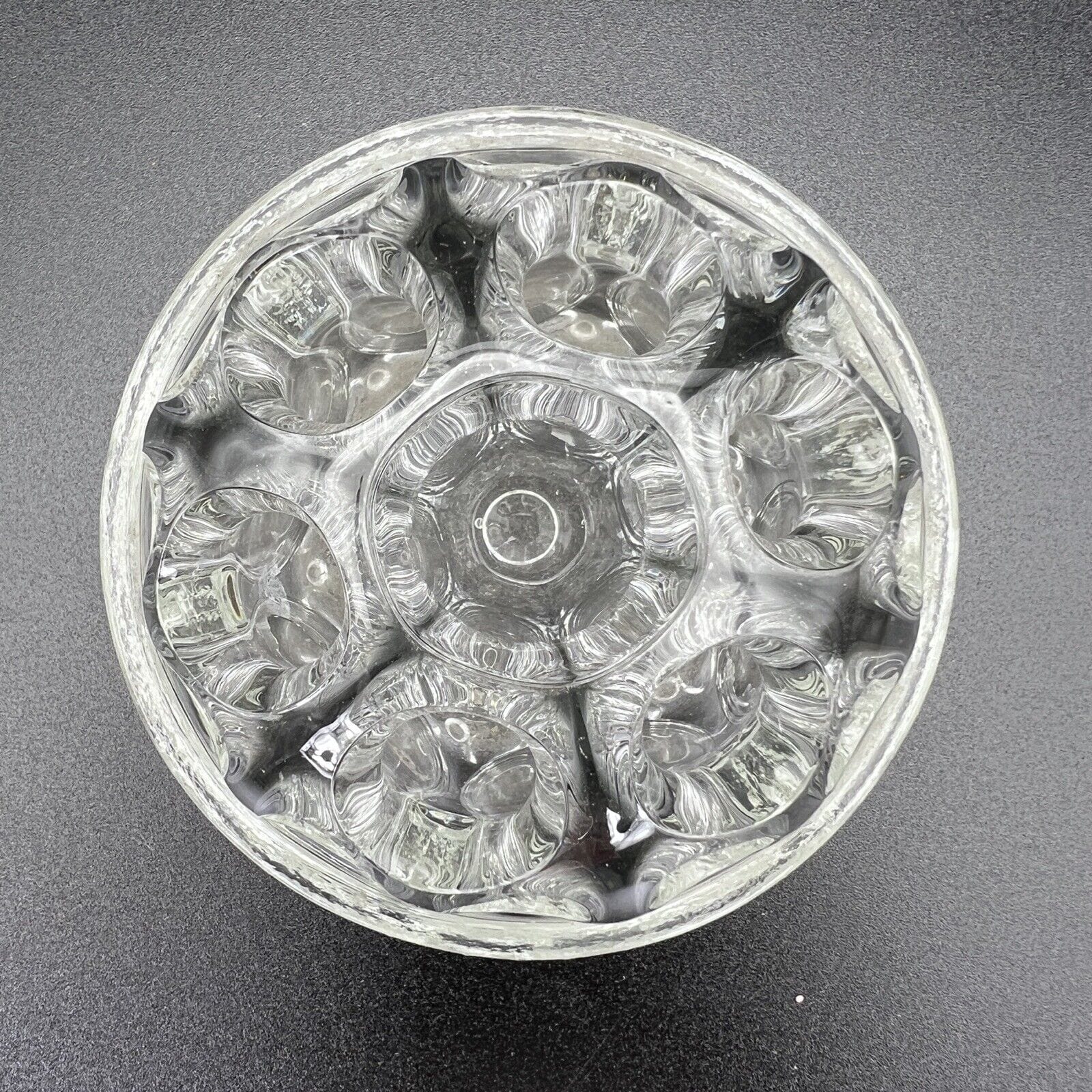 Antico piccolo Porta Fiori in vetro trasparente anni 40 Portafiori vintage Categoria  Vetri e Cristalli