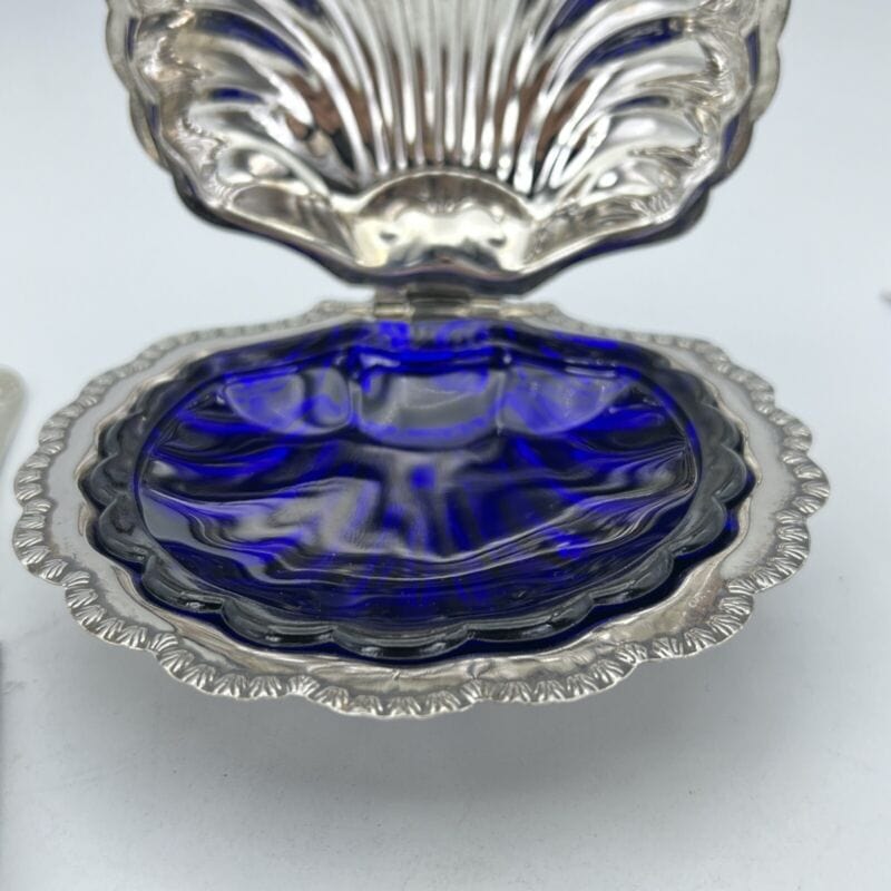 Antico Portaburro Burriera in argento silver plated forma di conchiglia d'epoca Categoria  Silver plated sheffield style
