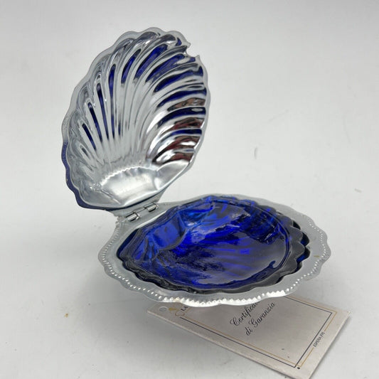 Antico Portaburro Burriera in silver plated forma di conchiglia d'epoca Vintage Categoria  Silver plated sheffield style