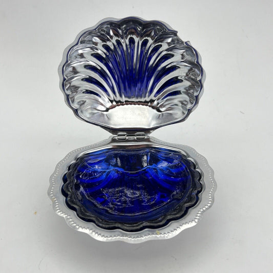 Antico Portaburro Burriera in silver plated forma di conchiglia d'epoca Vintage Categoria  Silver plated sheffield style