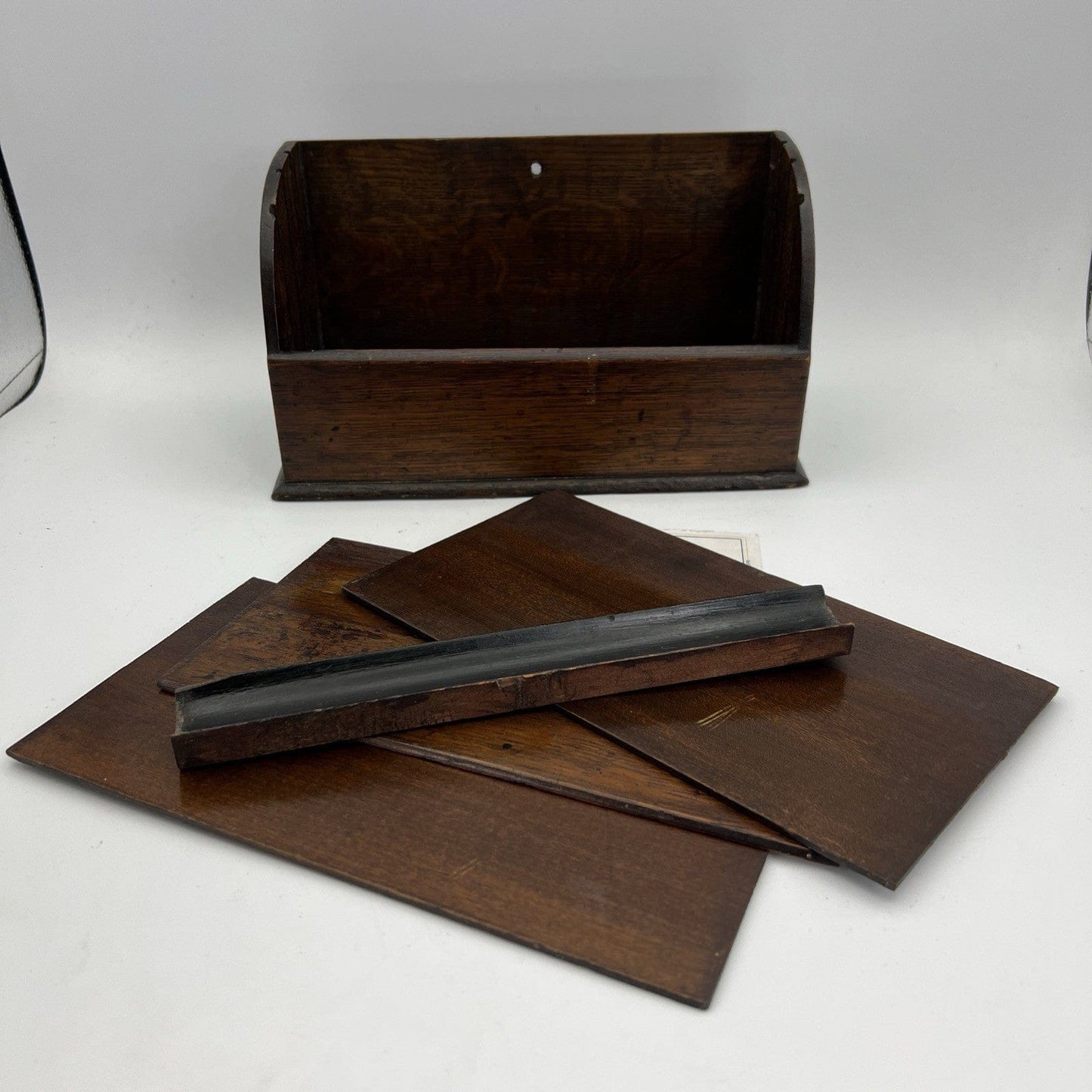 Antico portalettere in legno porta posta portadocumenti da scrivania ufficio 800 Categoria  Accessori scrivania e ufficio