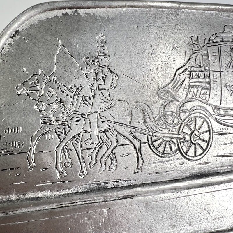 Antico portalettere porta posta portadocumenti da scrivania stile Art Nouveau Categoria  Accessori scrivania e ufficio