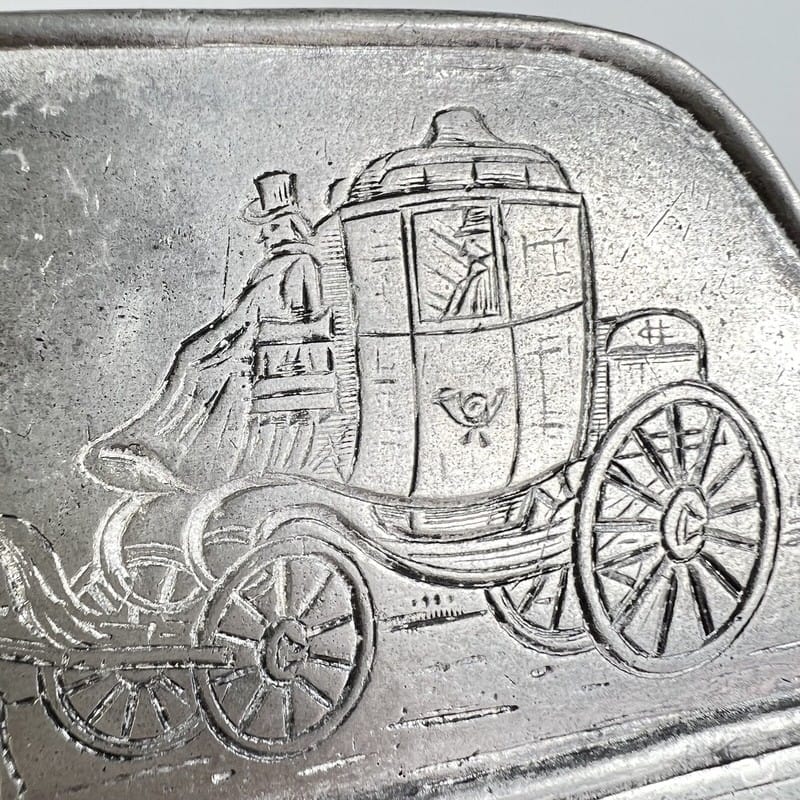 Antico portalettere porta posta portadocumenti da scrivania stile Art Nouveau Categoria  Accessori scrivania e ufficio