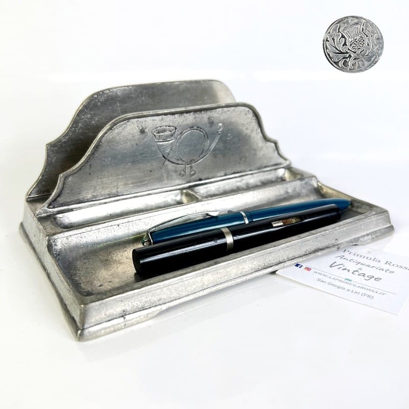 Antico portalettere porta posta portadocumenti da scrivania stile Art Nouveau Categoria  Accessori scrivania e ufficio
